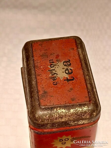 Old Ceylon metal tea box