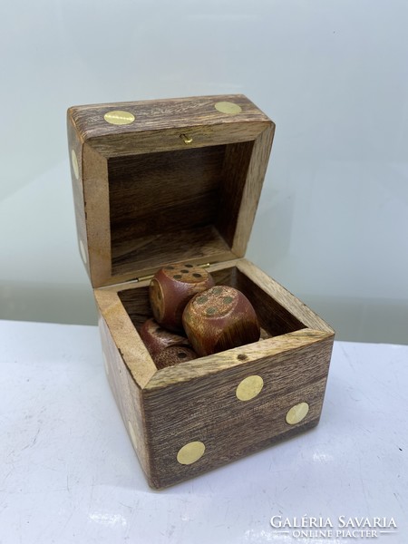 Wooden copper dice