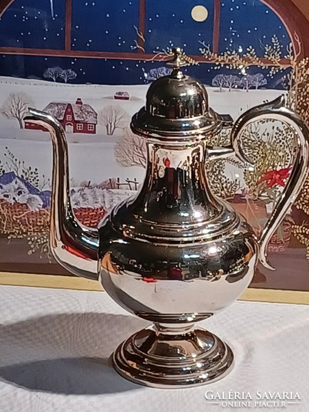Silver plated Swedish teapot marked