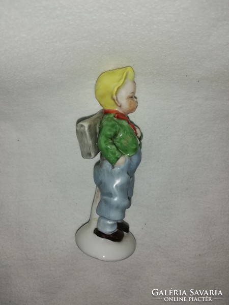 Sitzendorf porcelain schoolboy 15 cm