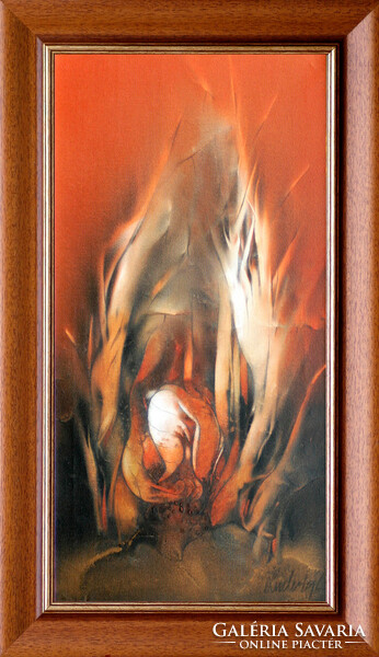 Zoltán Ludvig: Etude - with frame 72x42 cm - artwork: 60x30 cm - 2307/937