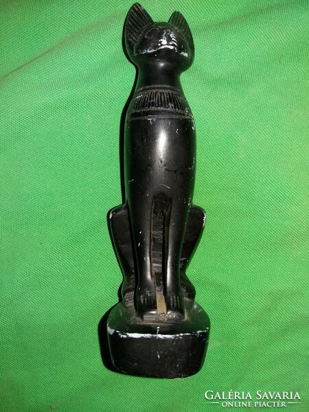 Antique Egypt hand carved sandstone bastet cat god statue 18 cm as shown in the pictures