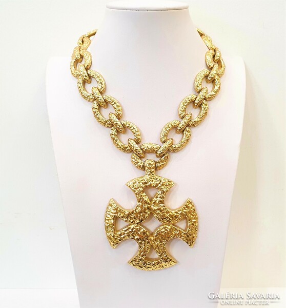 Monet chanel style 22kt gold-plated 