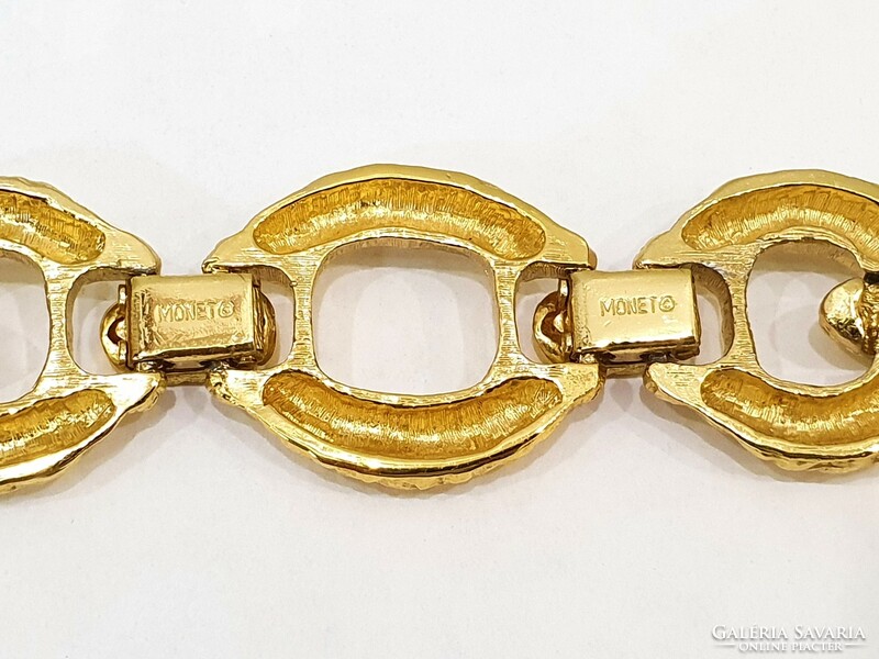 Monet chanel style 22kt gold-plated 