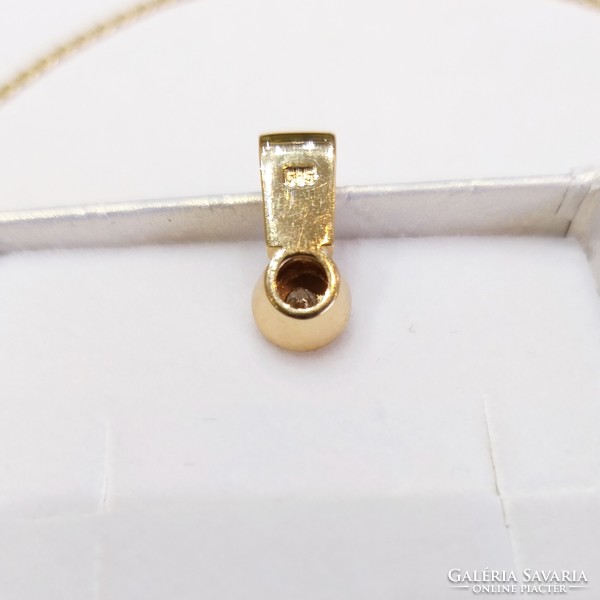 Brill stone, 14 carat gold, 2.35g chuszka pendant (no. 23/68.A)