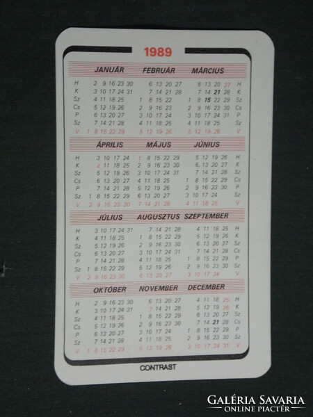 Card calendar, mhsz multitusa competition, tata, graphic artist, 1989, (3)