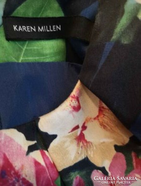 Karen Millen 36-os pamut ruha ázsiai virágokkal
