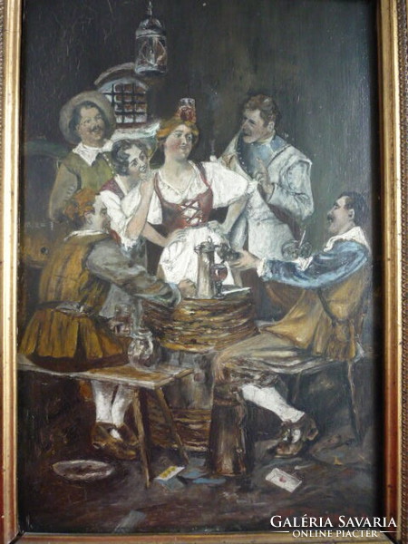 In Ivo, pub scene from the 19th century 2201 09