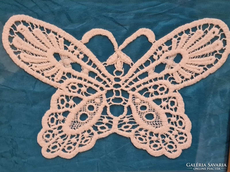 Butterfly, butterfly lace, crochet wall picture needlework