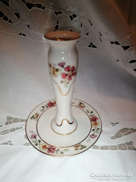 Zsolnay butterfly pattern candle holder 2.