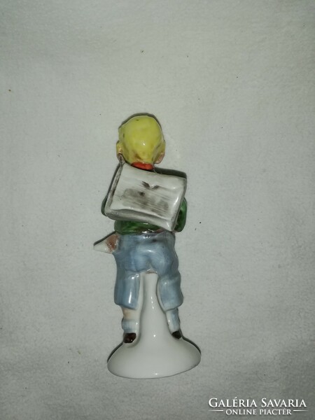 Sitzendorf porcelain schoolboy 15 cm