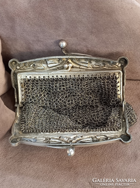 Antique silver wallet