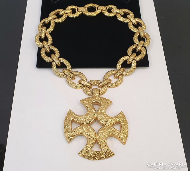 Monet chanel style 22kt gold-plated 