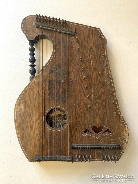 ANTIK CITERA HANGSZER NEUBERS VIOLIN ZITHER