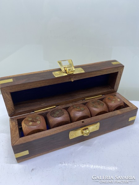 Wooden copper box cube,