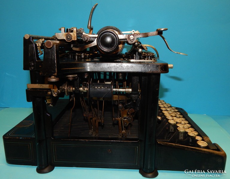 Videó is - Nem látható írású(!) Remington Standard Typewriter No.7. írógép 1885-ből, működő állapot