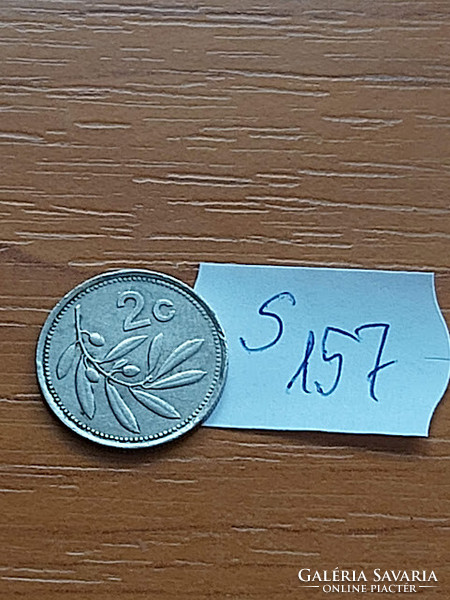 Malta 2 cents 1986 copper-nickel s157