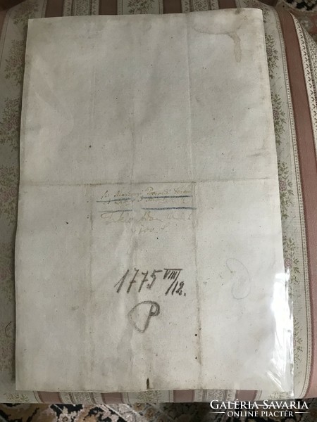 Martonyi Potyondi Ferenc és Lampert Mihály 1775 - ből származó  (megtisztíttatott) adóság levele