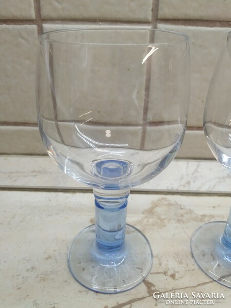 Thick glass, decorative glass with base, 2 pieces for sale!