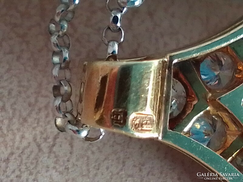 28pcs diamond+2 carat tanzanite gemstone heart, pendant, white gold chain!