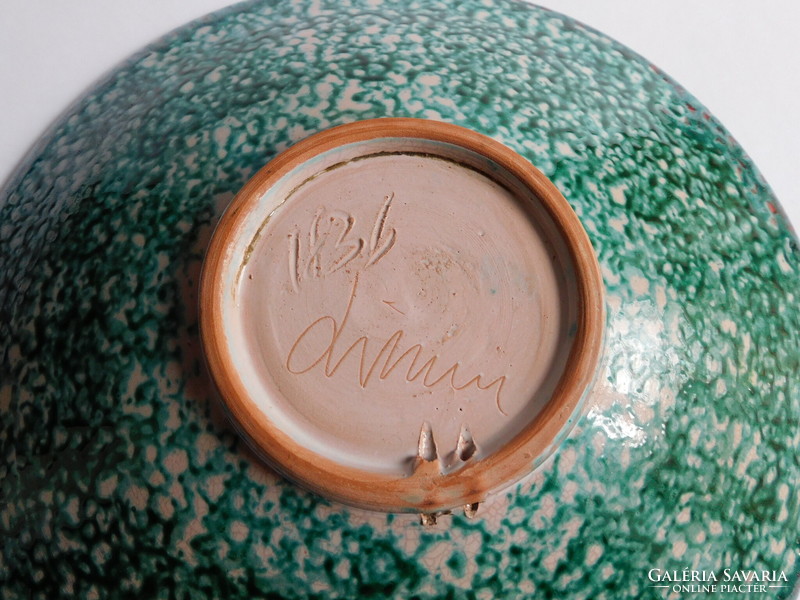 Retro ceramic craftsman bowl - liszkay - 28 cm