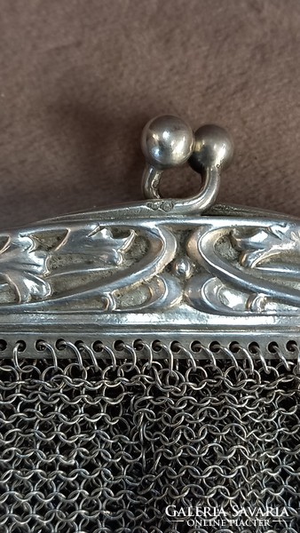 Antique silver wallet