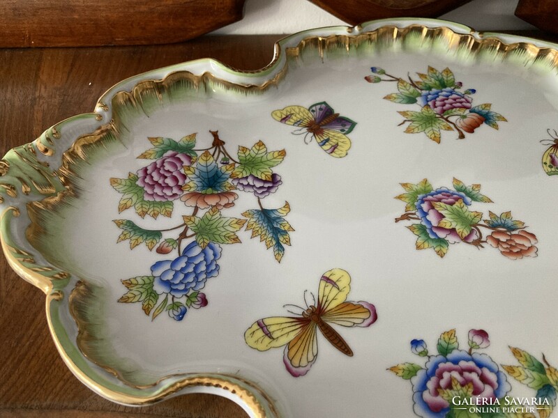 Huge baroque porcelain tray from Herend