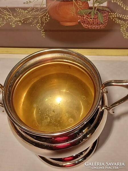 Silver-plated Swedish sugar bowl
