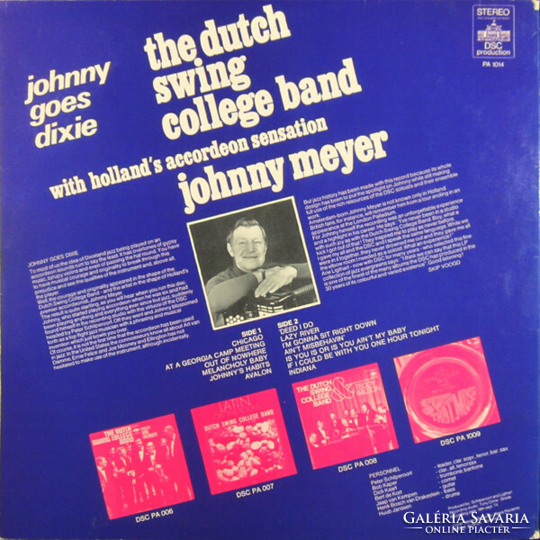 The Dutch Swing College Band & Johnny Meyer - Johnny Goes Dixie (LP, Album)