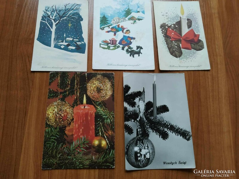 5 Christmas cards in one