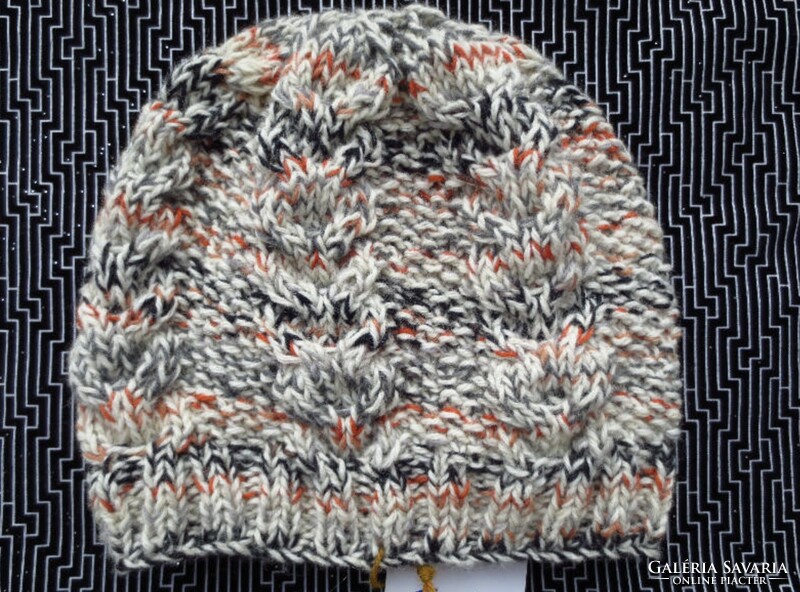 Hand-knitted, unique men's hat new