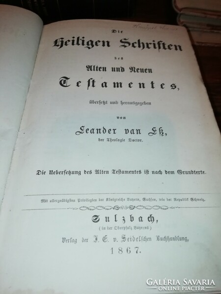 Die heiligen schriften des alten und neuen testamentes (Gothic script)