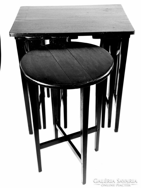 Rare Viennese Art Nouveau mundus coffee table set (set of 5 pieces) 1910s - 05312