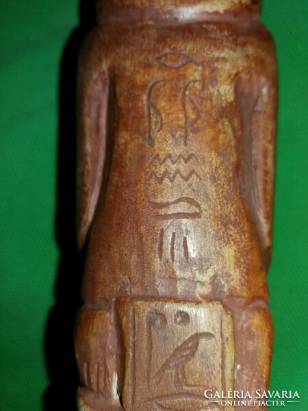 Antik Egyiptom kézzel faragott homokkő ANUBISZ szobor 15 cm a képek szerint