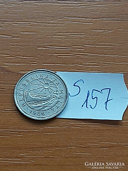 Malta 2 cents 1986 copper-nickel s157