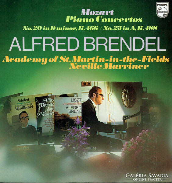 Mozart/Brendel,Marriner - Piano Concertos No. 20 In D Minor, K. 466 / No. 23 In A, K. 488 (LP)