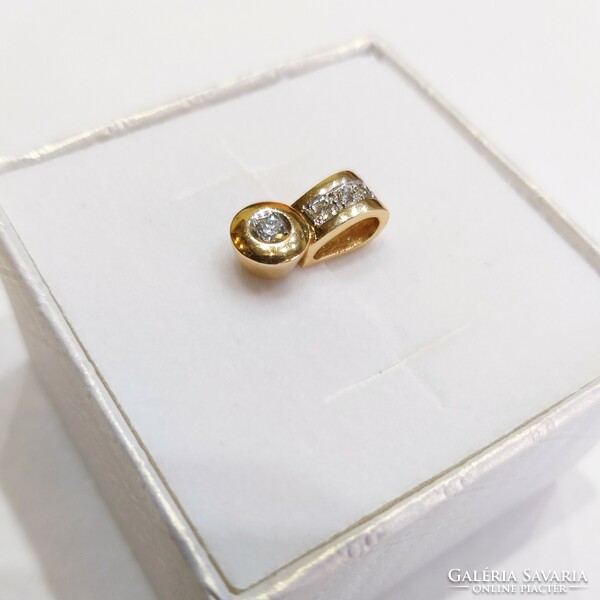 Brill stone, 14 carat gold, 2.35g chuszka pendant (no. 23/68.A)