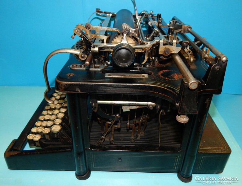 Videó is - Nem látható írású(!) Remington Standard Typewriter No.7. írógép 1885-ből, működő állapot