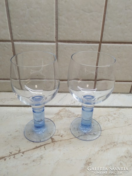 Thick glass, decorative glass with base, 2 pieces for sale!