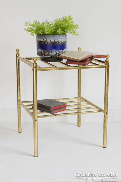 Vintage retro copper side table, side table