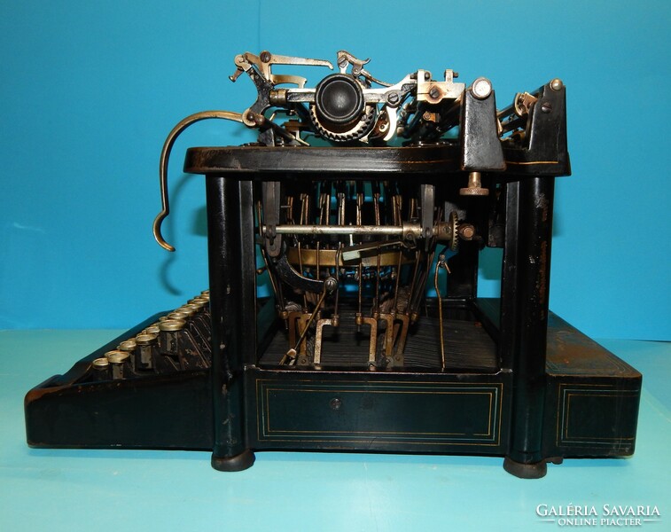 Videó is - Nem látható írású(!) Remington Standard Typewriter No.7. írógép 1885-ből, működő állapot