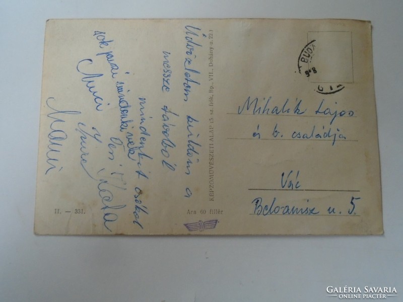 D199661 old postcard - isaszeg 1950k mihalik lajos vác