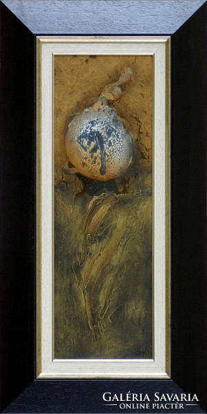 Zoltán Ludvig: Pearl - with frame 74x34 cm - artwork: 60x20 cm - 2311/23