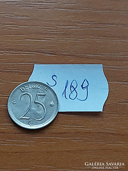 BELGIUM BELGIQUE 25 CENTIMES 1967  Réz-nikkel  S189