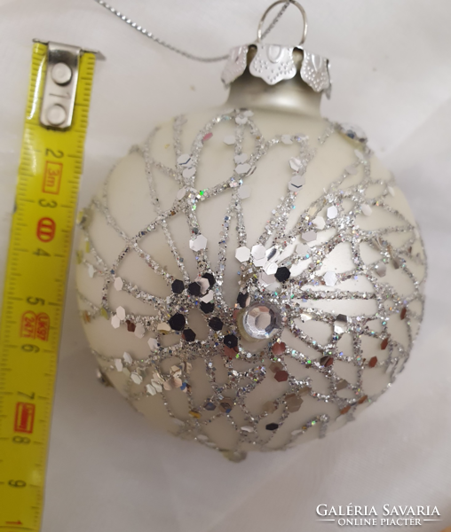 Glass Christmas tree decoration glittering ball