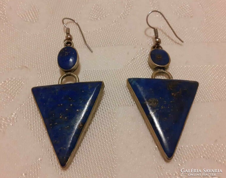 Large lapis lazuli earrings