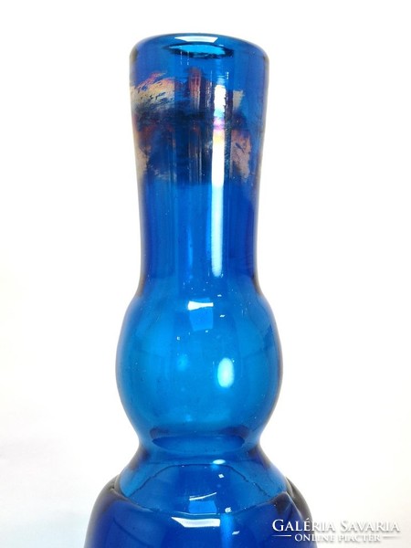 Large Czech mid-century glass vase, Karol Holosko, 1960s - 05703