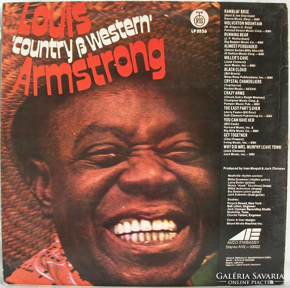 Louis 'Country & Western' Armstrong - Louis 'Country & Western' Armstrong (LP, RE)