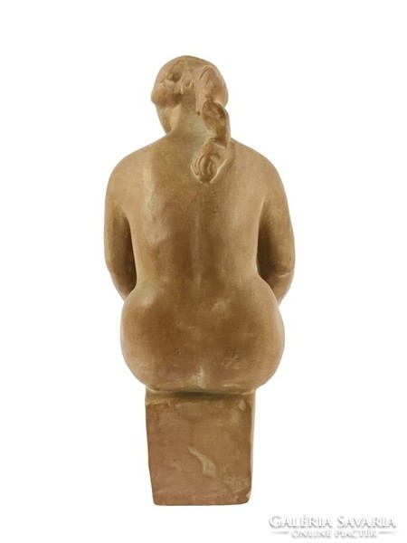 Somogyi Árpád terrakotta Női akt kisplasztika szobor - 50401