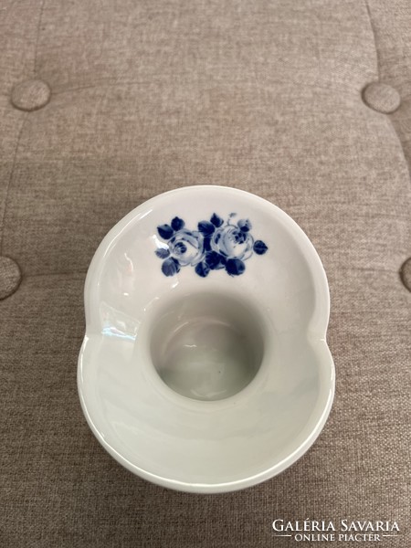 Unterweissbach porcelain blue floral candle holder a65